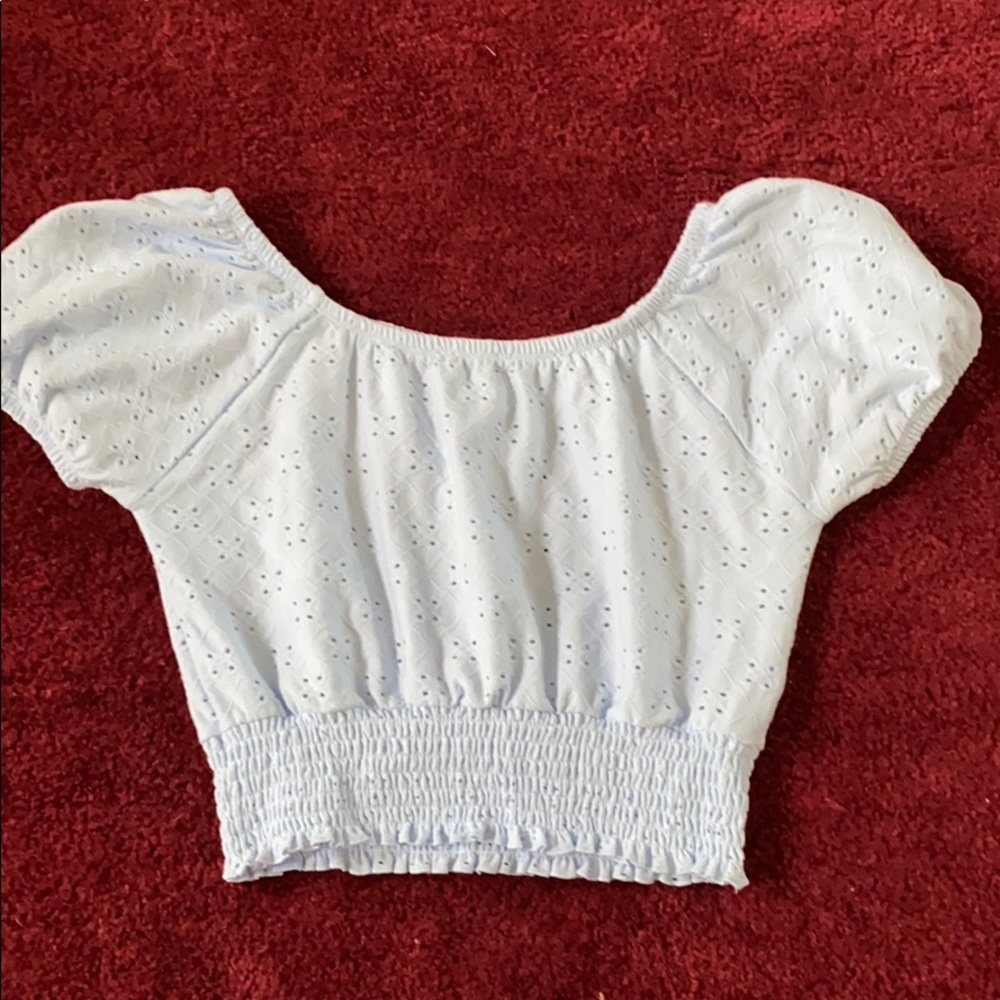 Baby Blue, Cropped, Waist Band